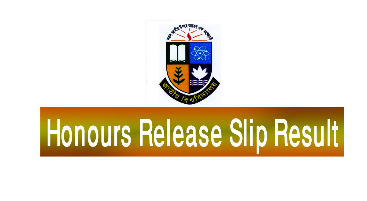 Honours Release Slip Result 2019